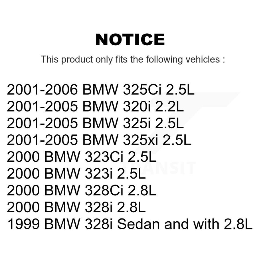 Rear Semi-Metallic Brake Pad And Wear Sensor Kit For BMW 325i 325Ci 320i 325xi 328i 323Ci KPW-101004