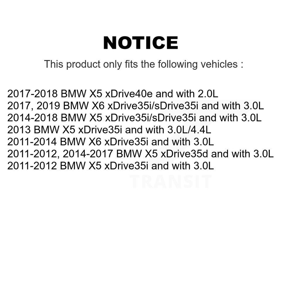 Rear Semi-Metallic Disc Brake Pads And Wear Sensors Kit For BMW X5 X6 KPW-101043
