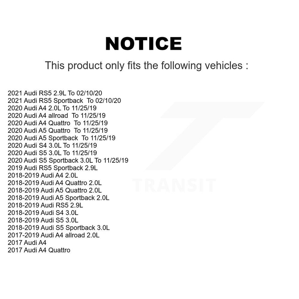 Rear Semi-Metallic Brake Pads Wear Sensor Kit For Audi A4 Quattro A5 Sportback S5 allroad KPW-101057
