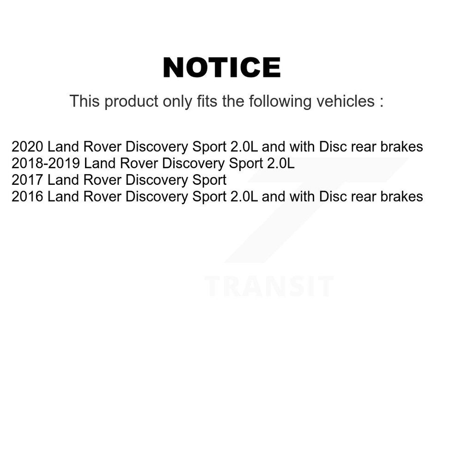 Rear Semi-Metallic Disc Brake Pads And Wear Sensors Kit For Land Rover Discovery Sport KPW-101069