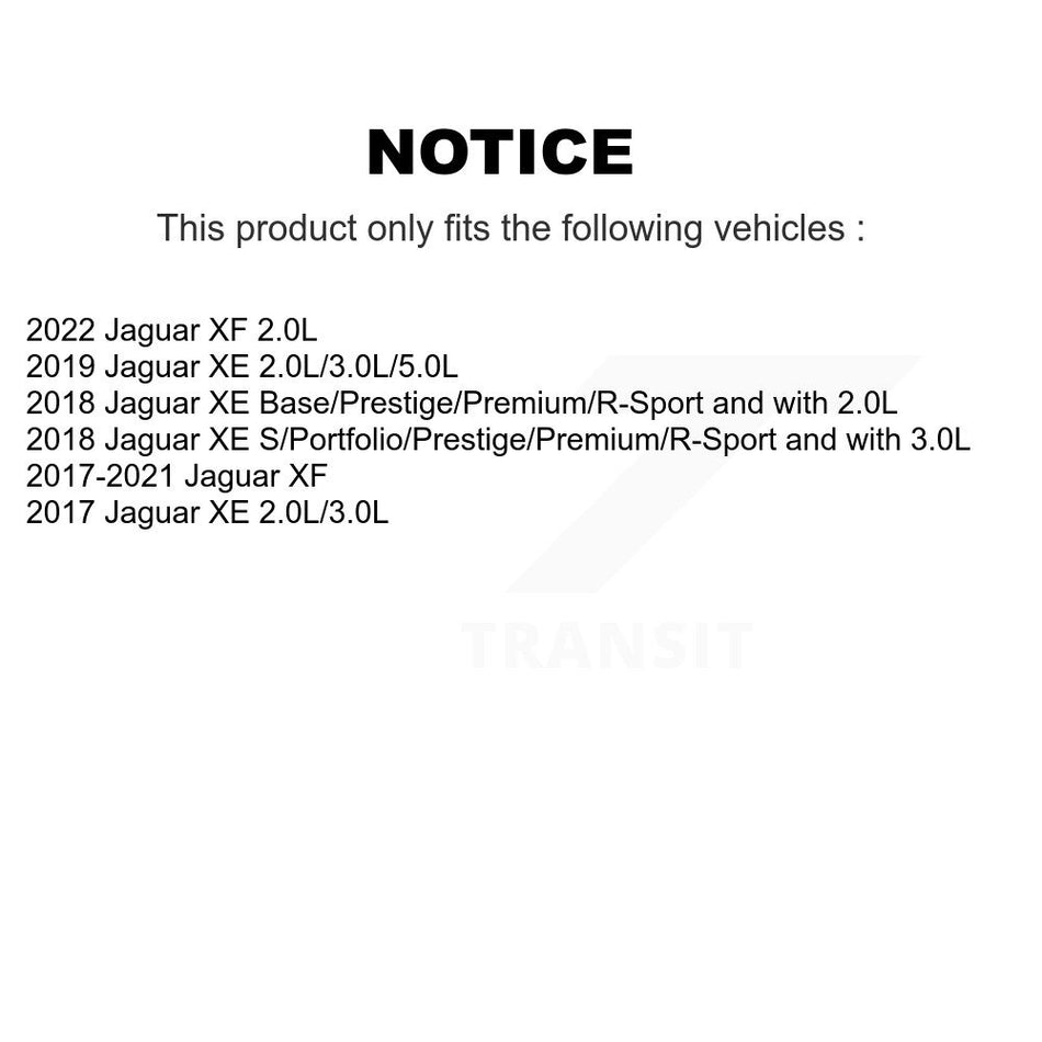 Rear Semi-Metallic Disc Brake Pads And Wear Sensors Kit For Jaguar XE XF KPW-101121