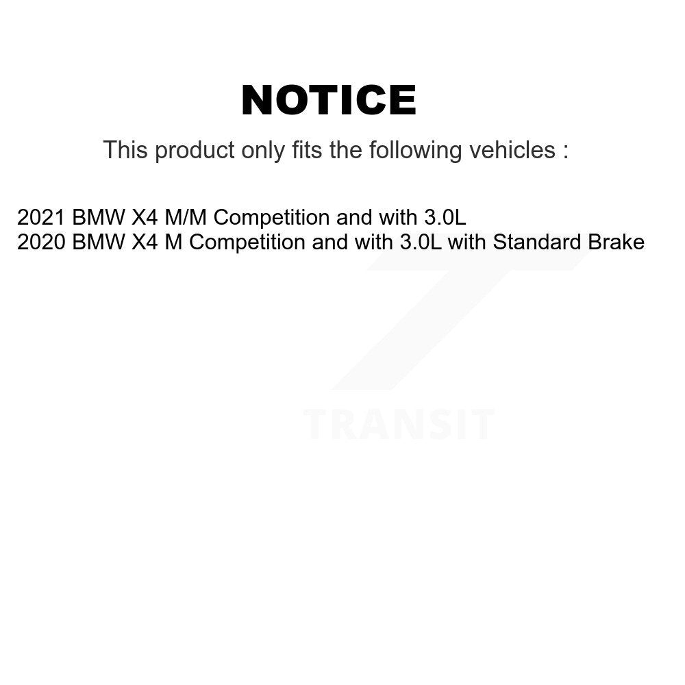 Rear Semi-Metallic Disc Brake Pads And Wear Sensors Kit For BMW X4 KPW-101126