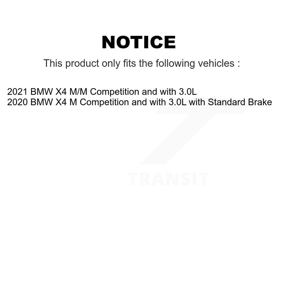 Rear Semi-Metallic Disc Brake Pads And Wear Sensors Kit For BMW X4 KPW-101126