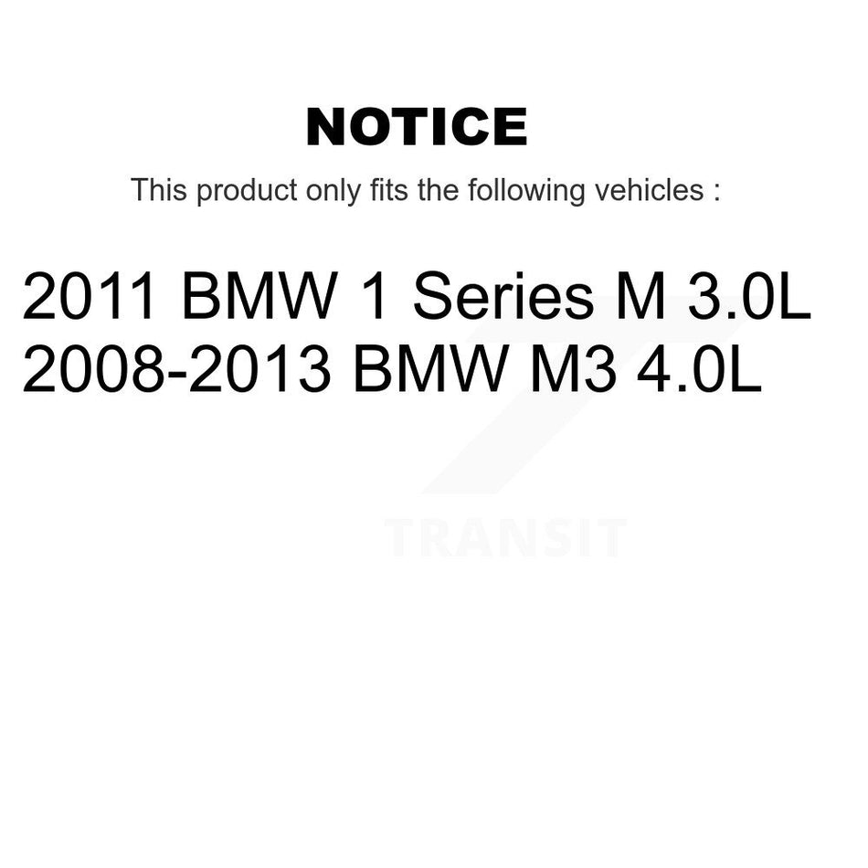 Rear Semi-Metallic Disc Brake Pads And Wear Sensors Kit For BMW M3 1 Series M KPW-101127