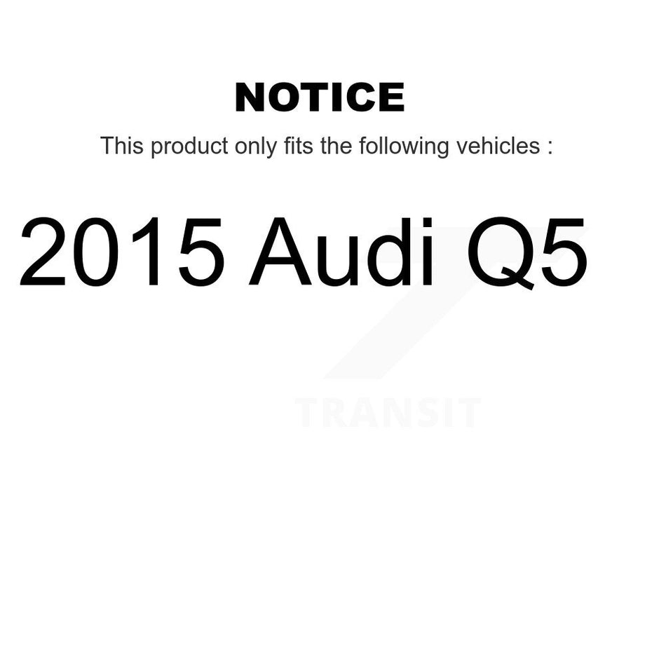Rear Semi-Metallic Disc Brake Pads And Wear Sensors Kit For 2015 Audi Q5 KPW-101136
