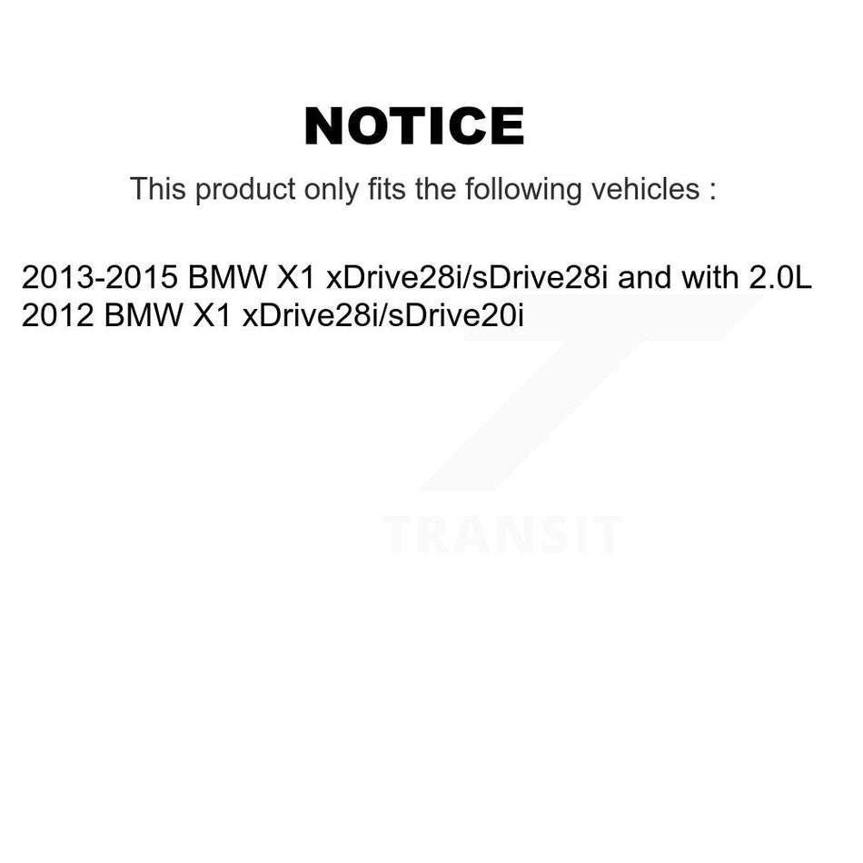 Rear Semi-Metallic Disc Brake Pads And Wear Sensors Kit For BMW X1 KPW-101150