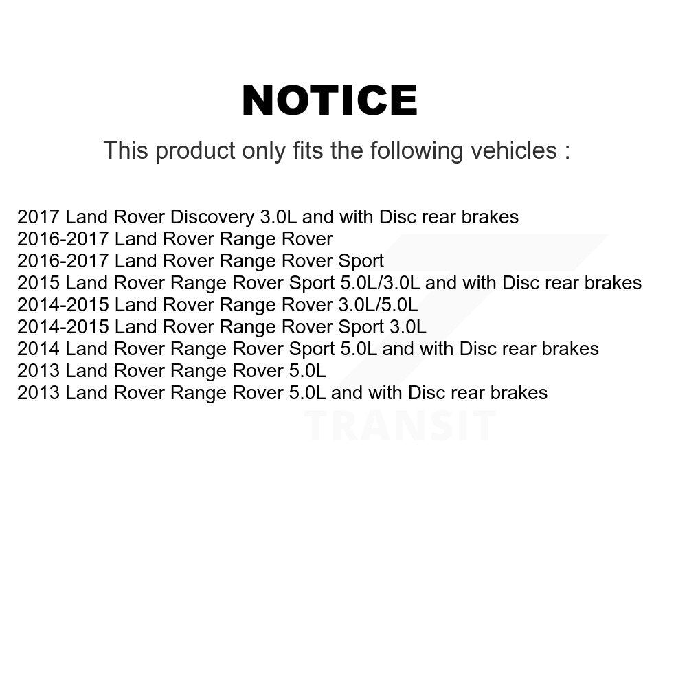 Rear Semi-Metallic Disc Brake Pads & Wear Sensor Kit For Land Rover Range Sport Discovery KPW-101161