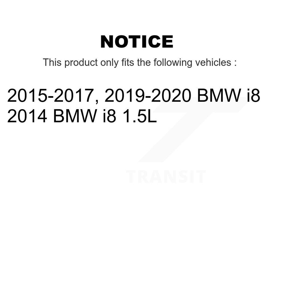 Rear Semi-Metallic Disc Brake Pads And Wear Sensors Kit For BMW i8 KPW-101194