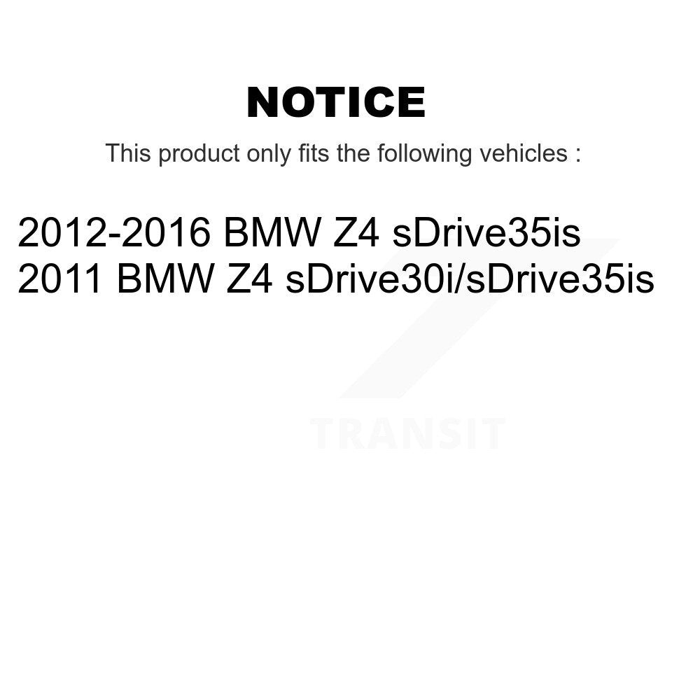 Rear Semi-Metallic Disc Brake Pads And Wear Sensors Kit For BMW Z4 KPW-101226