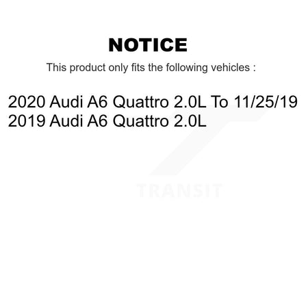 Front Rear Semi-Metallic Disc Brake Pads And Wear Sensors Kit For Audi A6 Quattro 2.0L KPW-101373