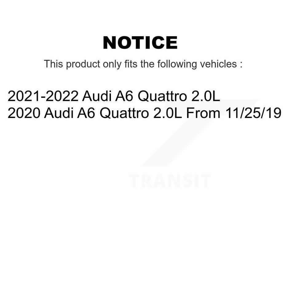 Front Rear Semi-Metallic Disc Brake Pads And Wear Sensors Kit For Audi A6 Quattro 2.0L KPW-101438