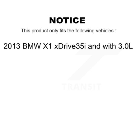 Front Semi-Metallic Brake Pad & Extra Wear Sensor Kit For 2013 BMW X1 xDrive35i with 3.0L KPW-101562