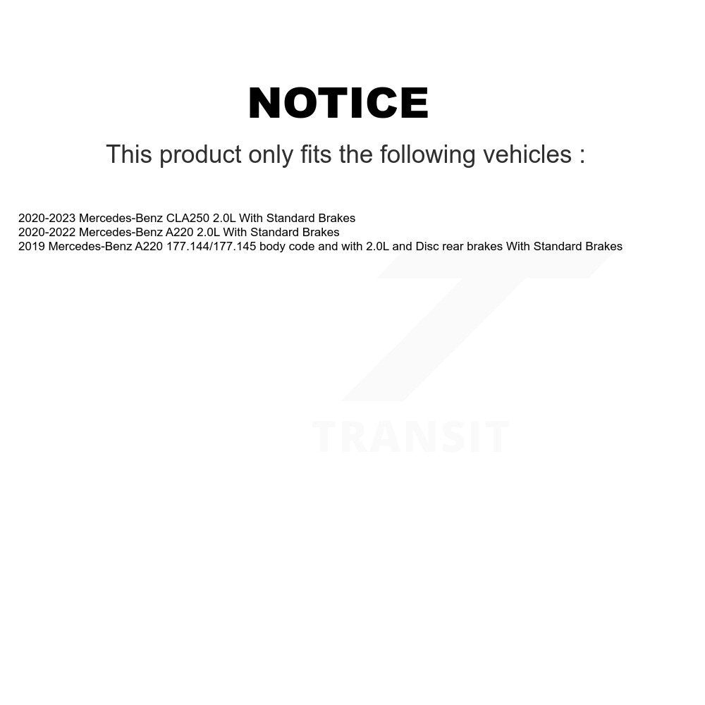 Front Semi-Metallic Disc Brake Pads And Wear Sensors Kit For Mercedes-Benz A220 CLA250 KPW-101591