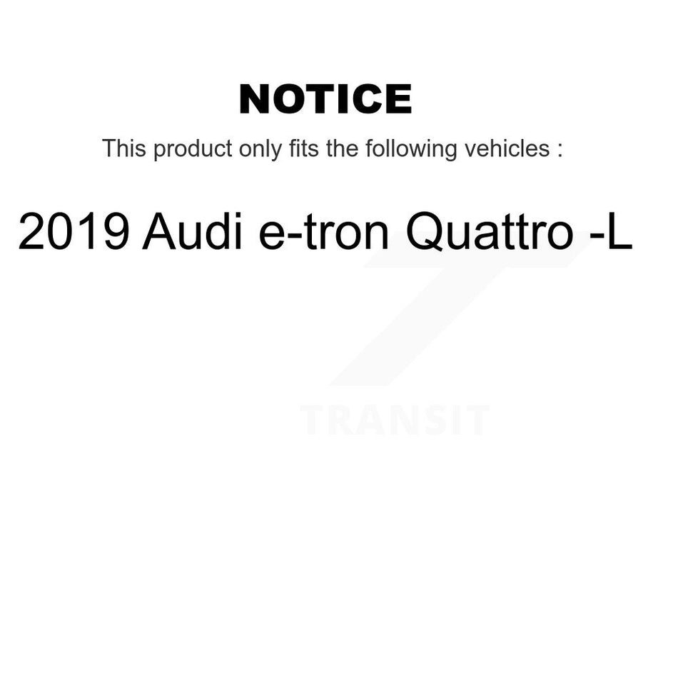 Rear Semi-Metallic Disc Brake Pads And Wear Sensors Kit For 2019 Audi e-tron Quattro -L KPW-101607
