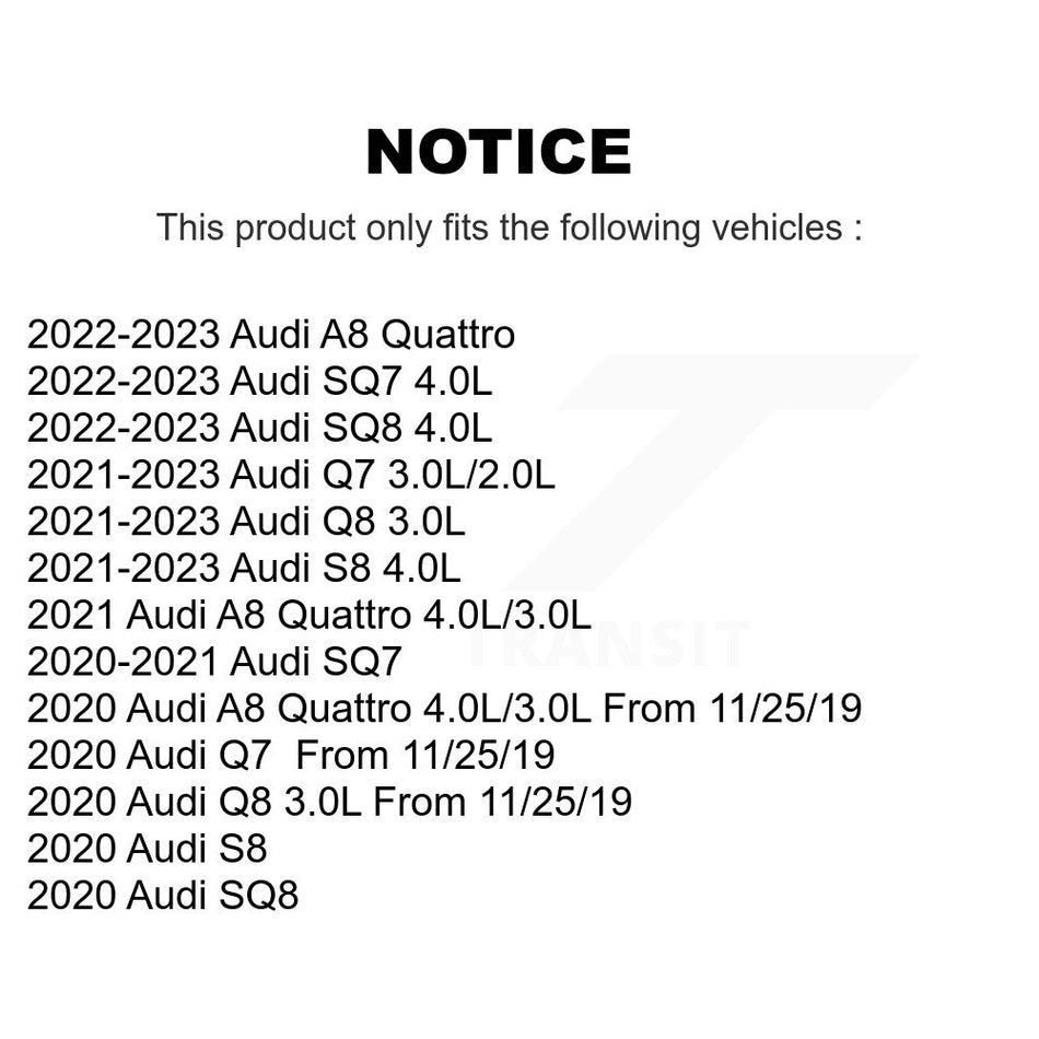 Rear Semi-Metallic Disc Brake Pads & Wear Sensor Kit For Audi Q7 Q8 SQ8 SQ7 A8 Quattro S8 KPW-101612