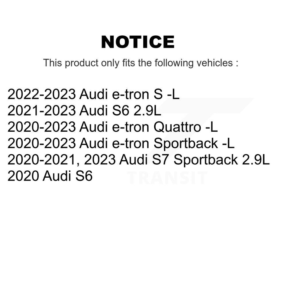 Rear Semi-Metallic Brake Pads & Wear Sensor Kit For Audi e-tron Quattro Sportback S6 S7 S KPW-101631