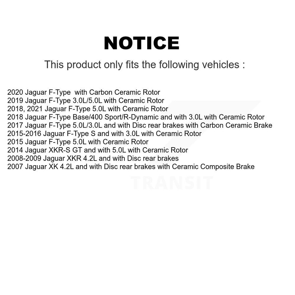 Front Brake Pads Wear Sensor (2 Pack) For Jaguar F-Type XK XKR XKR-S KSE-100022