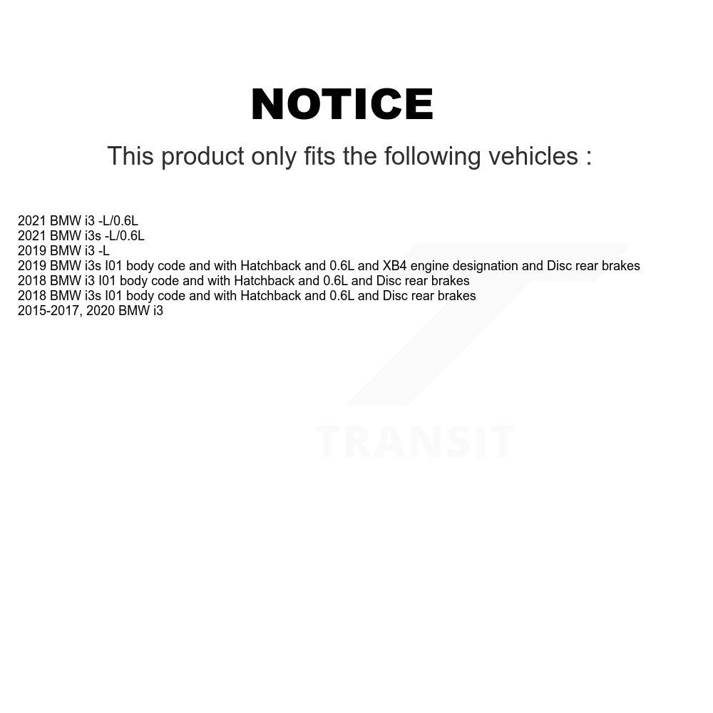 Front Brake Pads Wear Sensor (2 Pack) For BMW i3 i3s KSE-100027