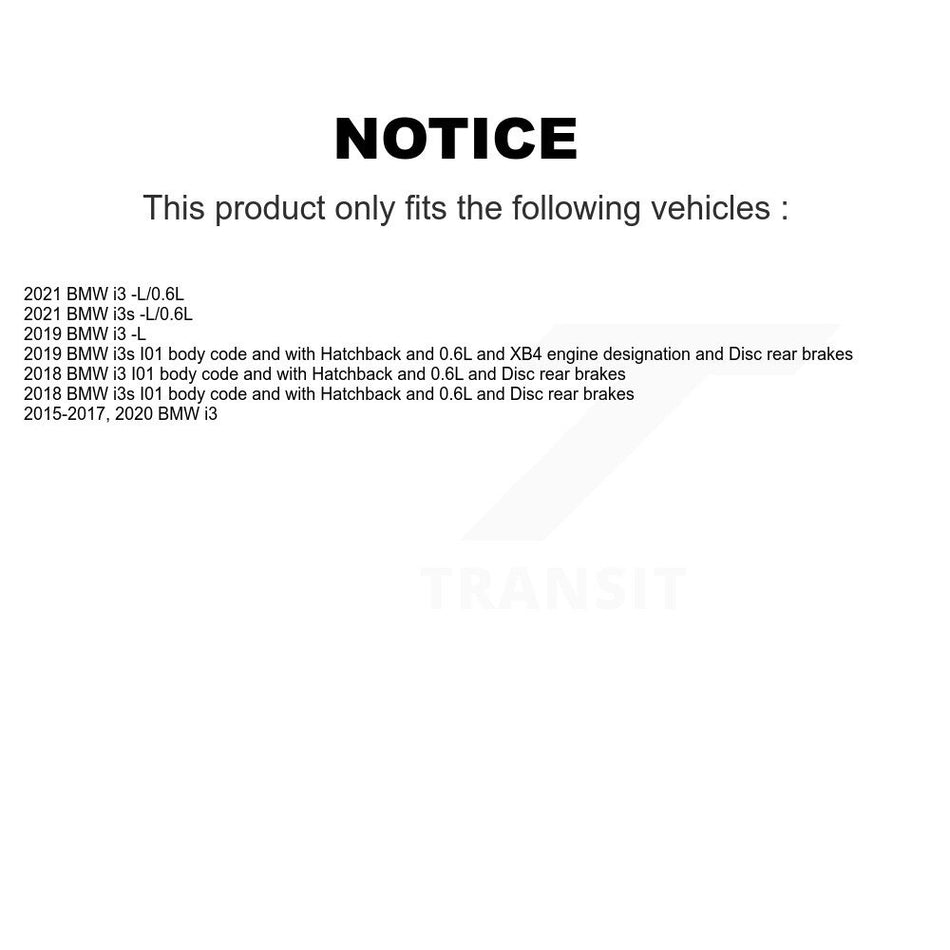 Front Brake Pads Wear Sensor (2 Pack) For BMW i3 i3s KSE-100027