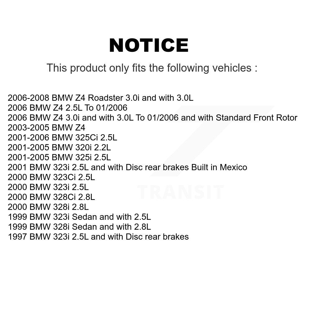Front Brake Pads Wear Sensor (2 Pack) For BMW Z4 325i 325Ci 320i 323i 328i 323Ci 328Ci KSE-100046