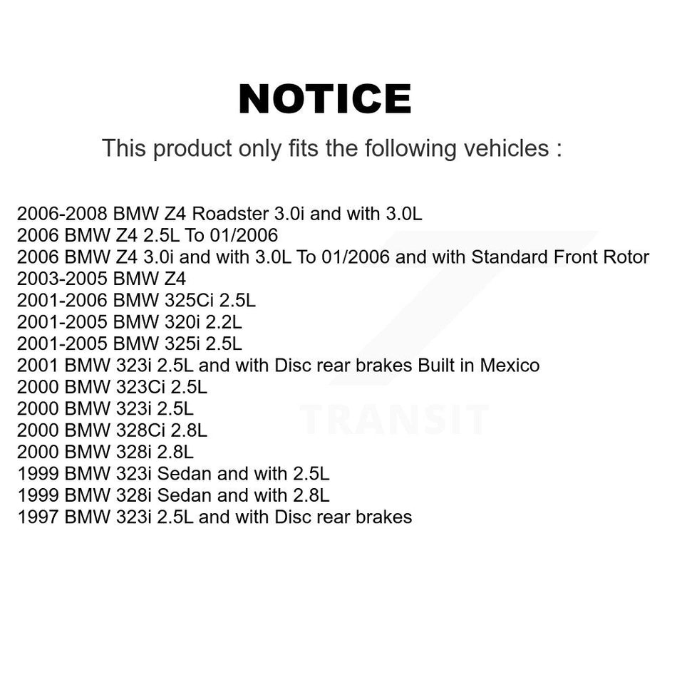 Front Brake Pads Wear Sensor (2 Pack) For BMW Z4 325i 325Ci 320i 323i 328i 323Ci 328Ci KSE-100046
