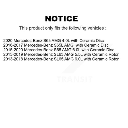 Front Brake Pads Wear Sensor (2 Pack) For Mercedes-Benz SL63 AMG S65 S63 SL65 S65L KSE-100066
