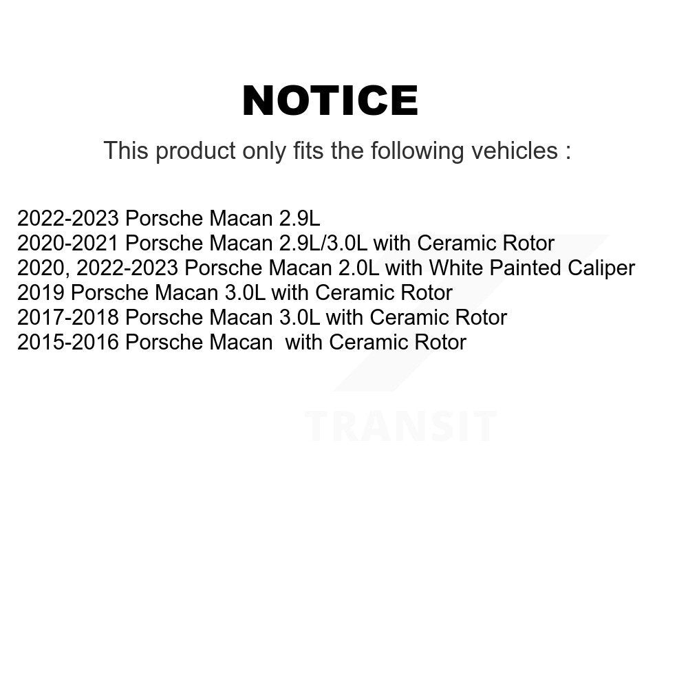 Front Brake Pads Wear Sensor (2 Pack) For Porsche Macan KSE-100068