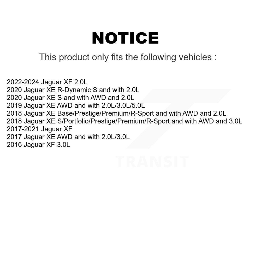 Front Brake Pads Wear Sensor (2 Pack) For Jaguar XE XF KSE-100076
