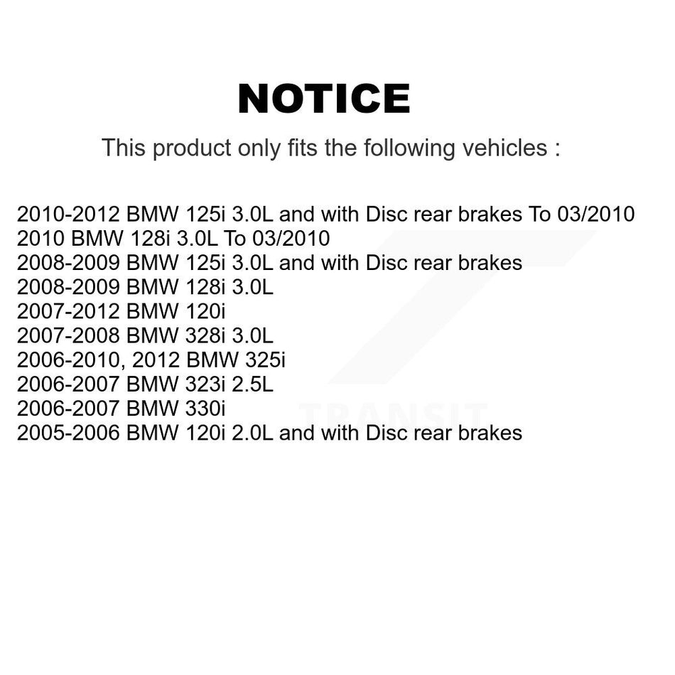 Front Brake Pads Wear Sensor (2 Pack) For BMW 328i 128i 323i 325i 330i 125i 120i KSE-100085