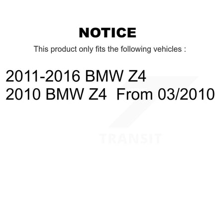 Front Brake Pads Wear Sensor (2 Pack) For BMW Z4 KSE-100104