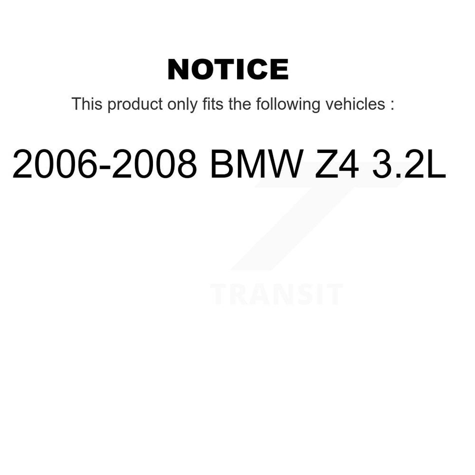 Front Rear Brake Pads Wear Sensor (4 Pack) For 2006-2008 BMW Z4 3.2L KSE-100127