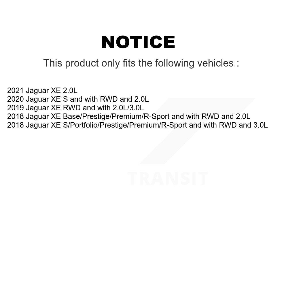 Front Rear Brake Pads Wear Sensor (4 Pack) For Jaguar XE KSE-100133