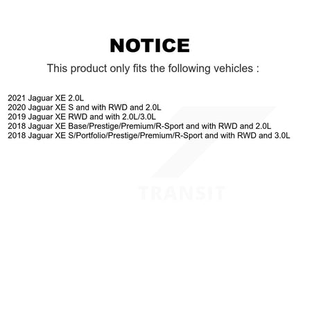 Front Rear Brake Pads Wear Sensor (4 Pack) For Jaguar XE KSE-100133