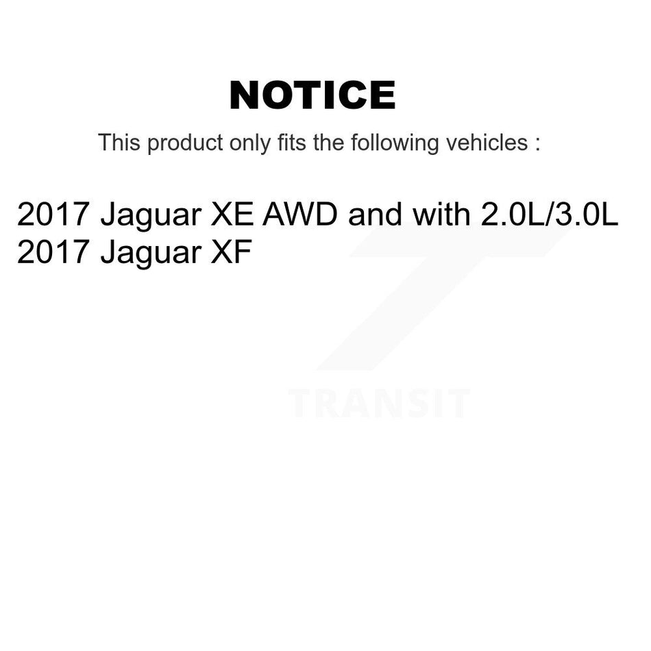 Front Rear Brake Pads Wear Sensor (4 Pack) For 2017 Jaguar XE XF KSE-100134