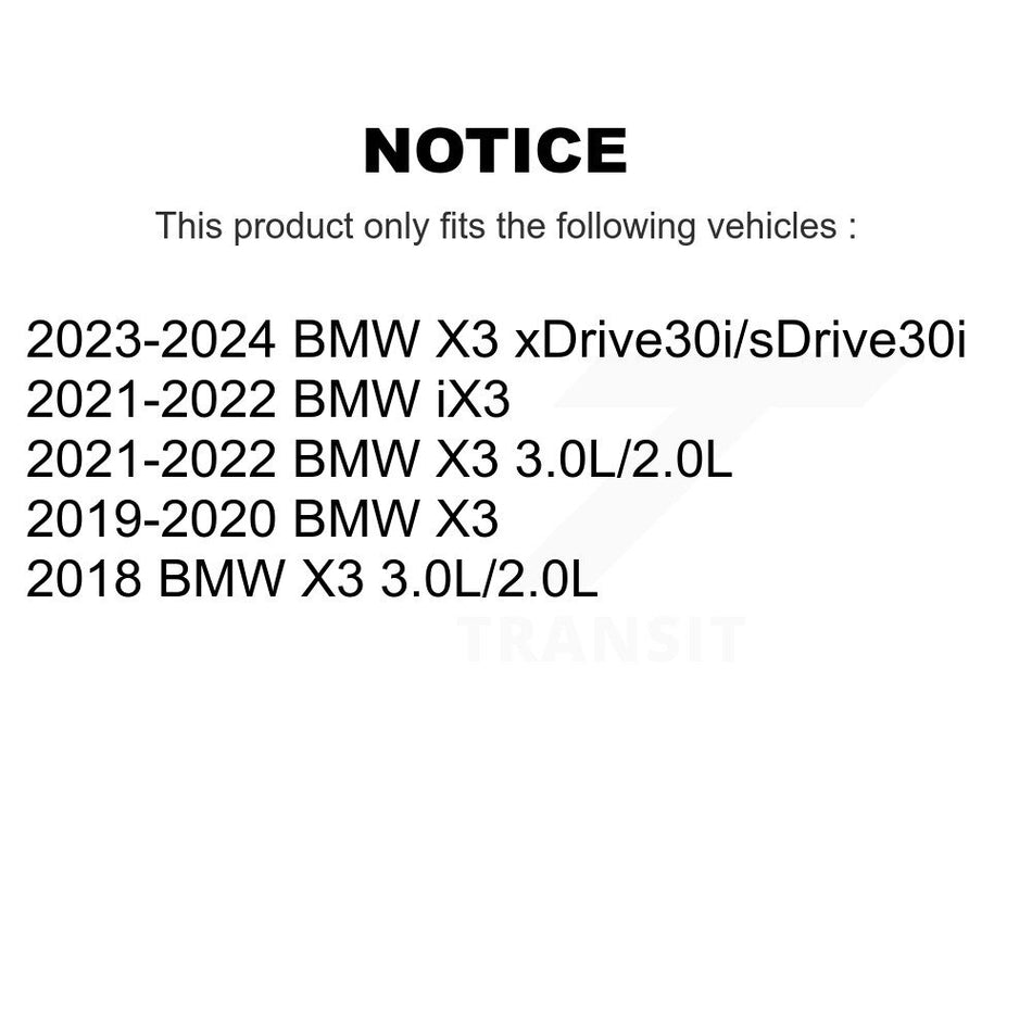 Front Rear Brake Pads Wear Sensor (4 Pack) For BMW X3 iX3 KSE-100141