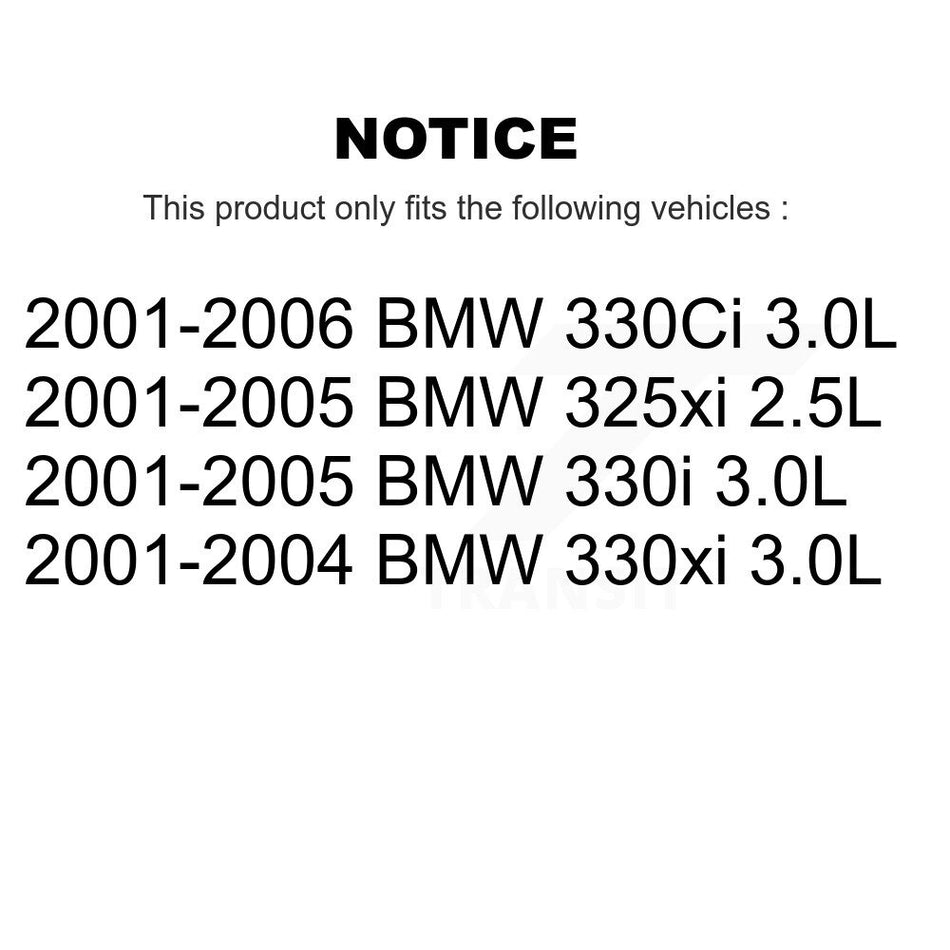 Front Rear Brake Pads Wear Sensor (4 Pack) For BMW 330Ci 325xi 330i 330xi KSE-100159