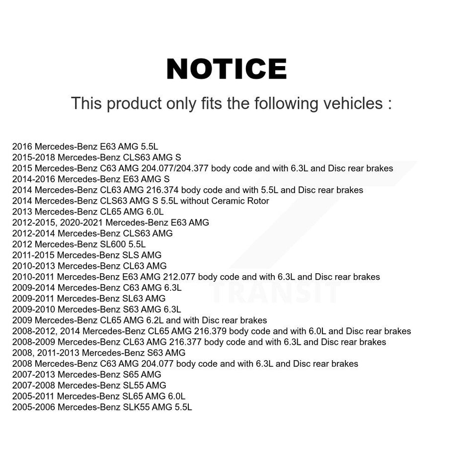 Front Rear Brake Pads Wear Sensor (4 Pack) For Mercedes-Benz C63 AMG E63 S CLS63 SLK55 KSE-100171