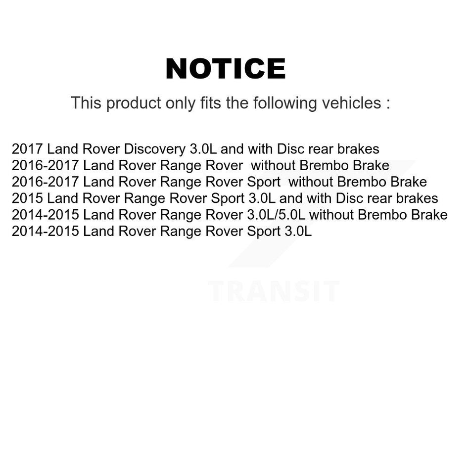 Front Rear Brake Pads Wear Sensor (4 Pack) For Land Rover Range Sport Discovery KSE-100177