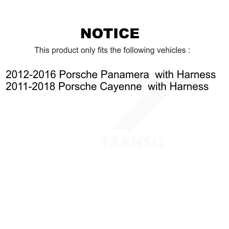 Front Rear Brake Pads Wear Sensor (4 Pack) For Porsche Cayenne Panamera with Harness KSE-100180
