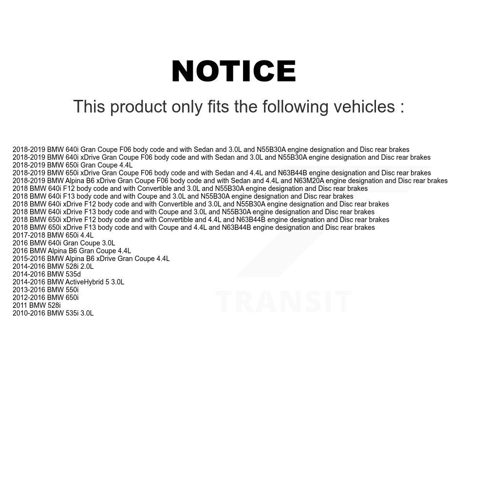 Front Rear Brake Pads Wear Sensor (4 Pack) For BMW 528i 650i 535i xDrive Gran Coupe 640i KSE-100184