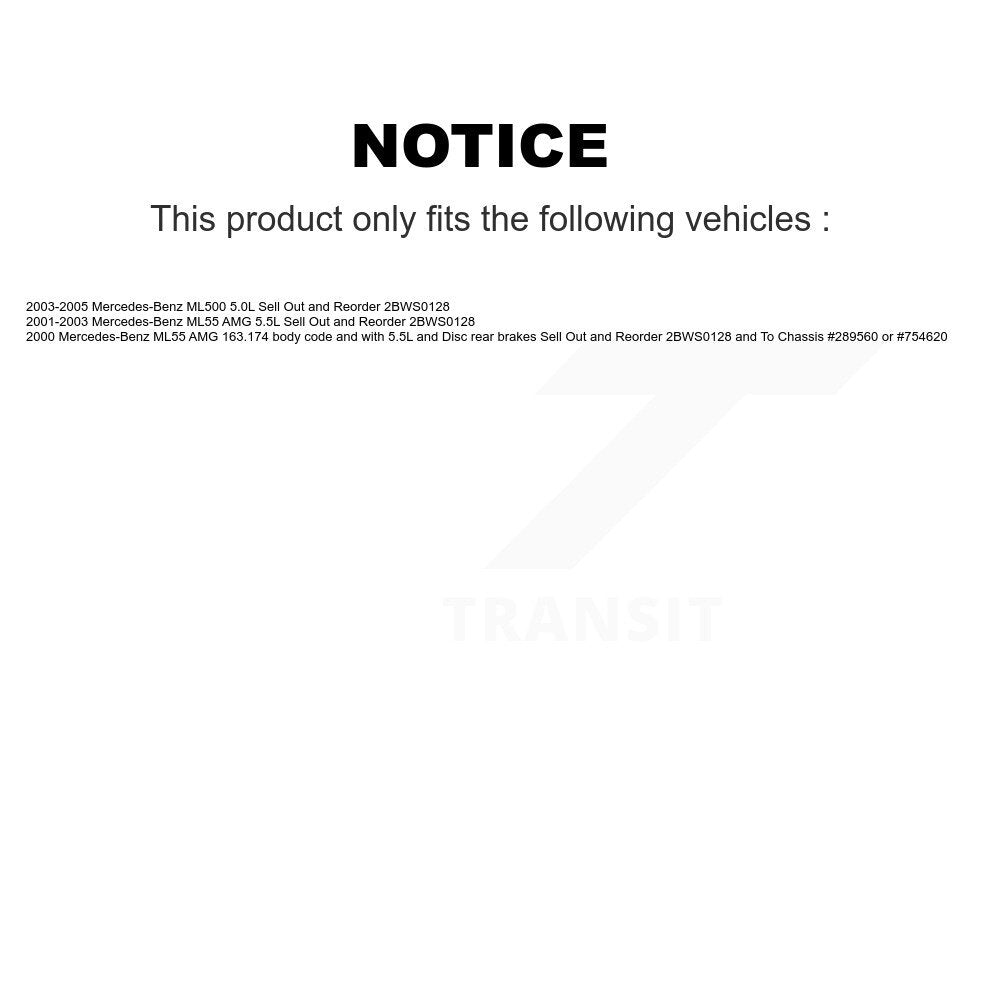 Front Rear Brake Pads Wear Sensor (4 Pack) For Mercedes-Benz ML500 ML55 AMG KSE-100219