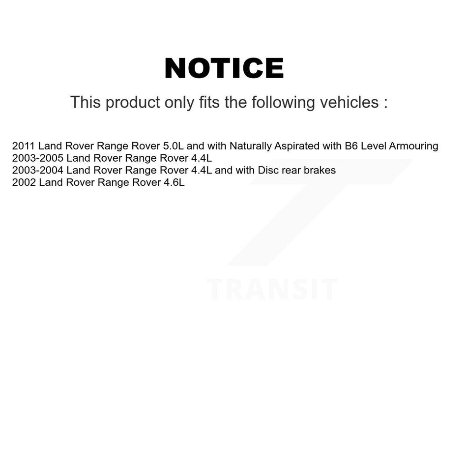 Front Rear Brake Pads Wear Sensor (4 Pack) For Land Rover Range KSE-100222