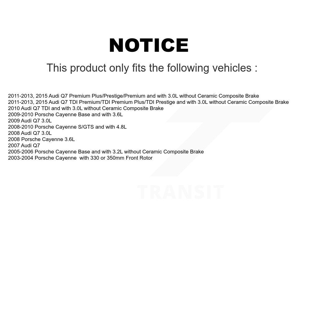 Front Rear Brake Pads Wear Sensor (4 Pack) For Audi Q7 Porsche Cayenne KSE-100237