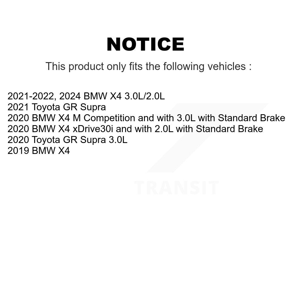 Rear Brake Pads Wear Sensor (2 Pack) For BMW X4 Toyota GR Supra KSE-100277
