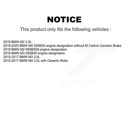 Rear Brake Pads Wear Sensor (2 Pack) For BMW M4 M3 M2 KSE-100287