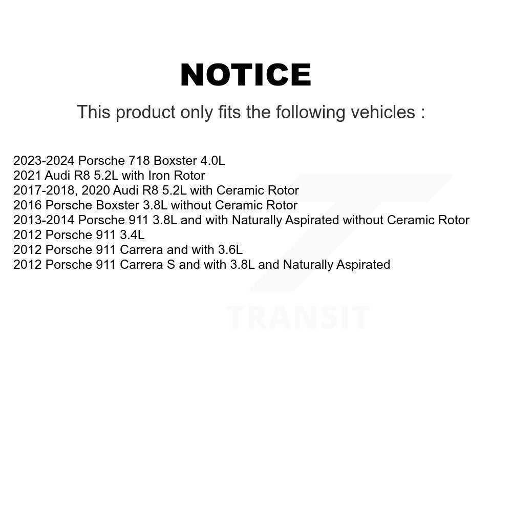 Rear Brake Pads Wear Sensor (2 Pack) For Porsche 911 Audi R8 718 Boxster KSE-100293