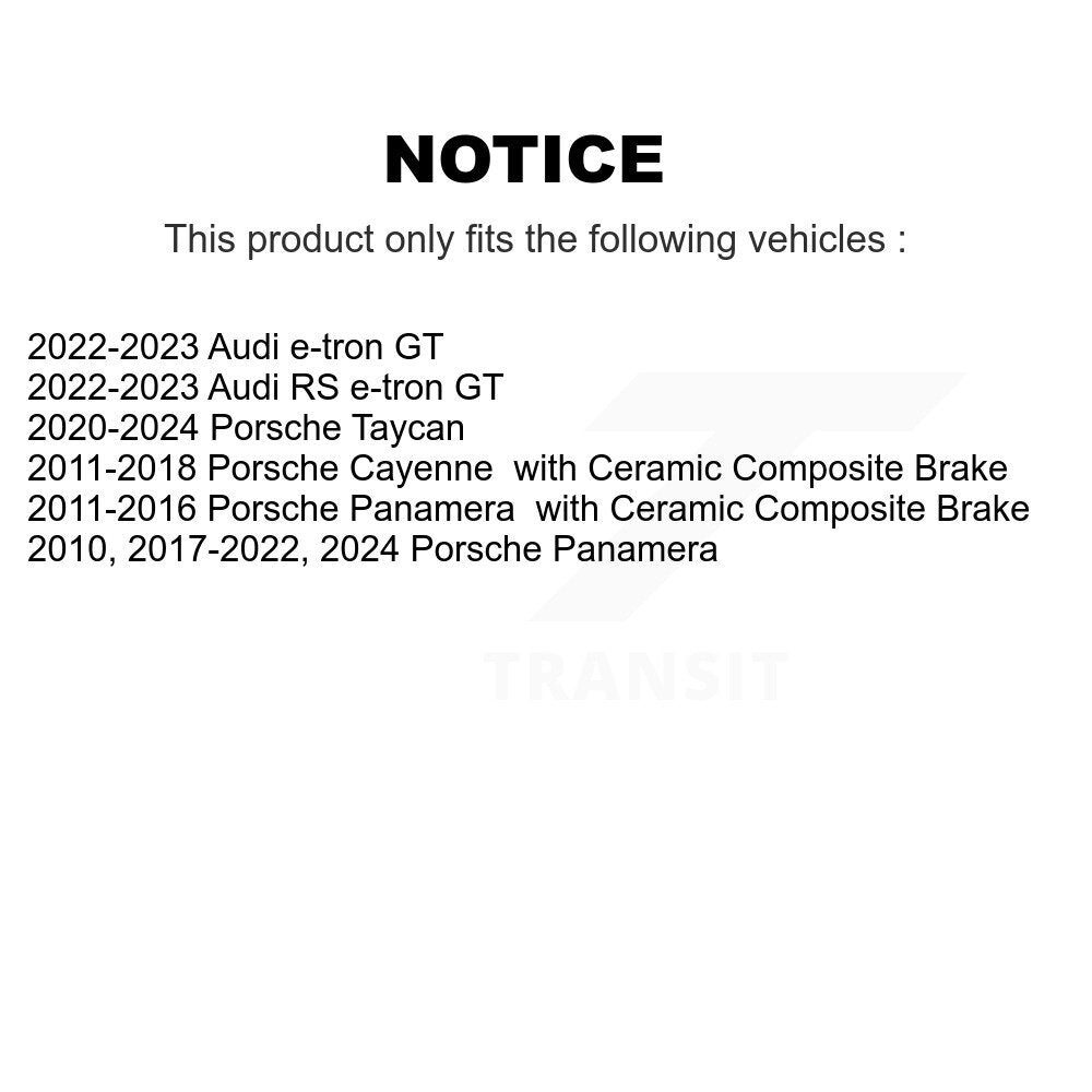 Rear Brake Pads Wear Sensor (2 Pack) For Porsche Cayenne Panamera Taycan Audi e-tron GT KSE-100300