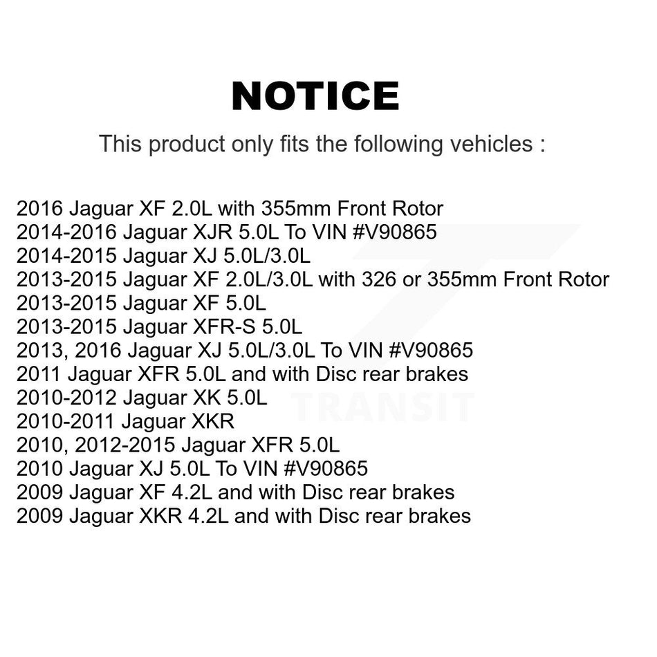 Rear Brake Pads Wear Sensor (2 Pack) For Jaguar XF XJ XKR XFR XK XFR-S XJR KSE-100322