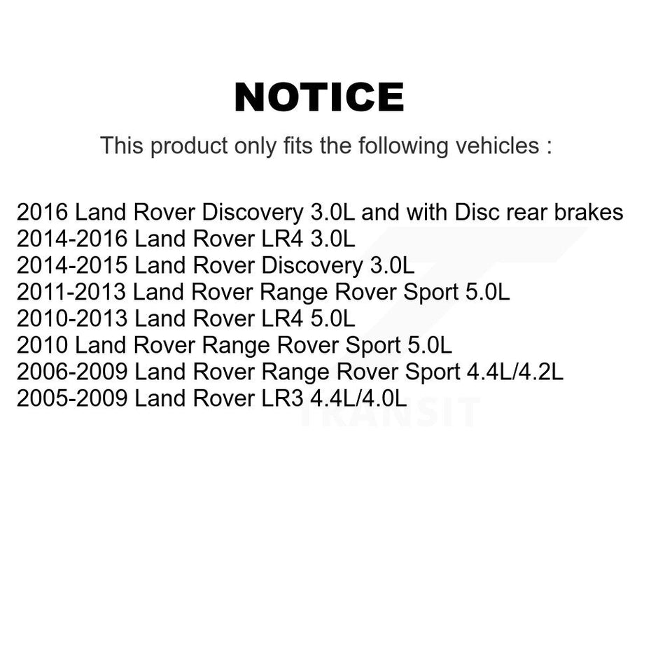 Rear Brake Pads Wear Sensor (2 Pack) For Land Rover Range Sport LR4 LR3 Discovery KSE-100337