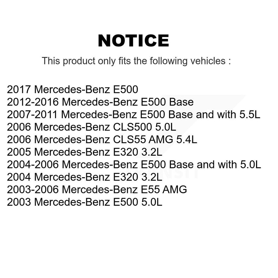 Front Brake Pads Wear Sensor (2 Pack) For Mercedes-Benz E320 E500 CLS500 E55 AMG CLS55 KSE-100348